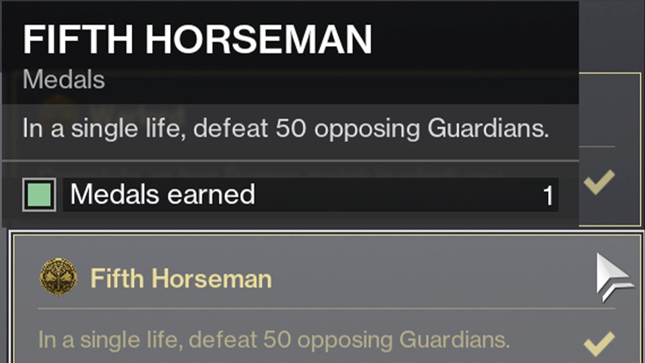 I got the rarest medal in Iron banner... Destiny 2 Season of The