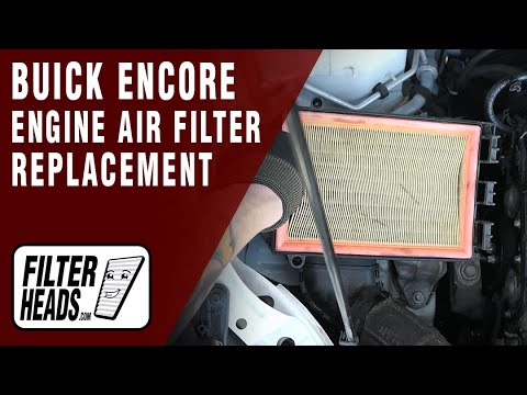 How to Replace Engine Air Filter 2017 Buick Encore L4 1.4L | AF3184, TA26319