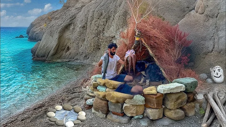 3 DAYS solo survival (NO FOOD, NO WATER, NO SHELTER) Catch and Cook OCTOPUS - Bushcraft Camping