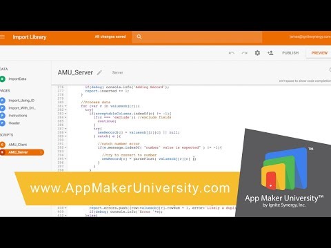 Getting User Spreadsheet Data into Google App Maker