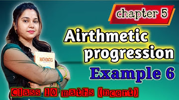 Example 6 l ch 5 l Airthmetic progression l class 10 maths l Ncert l @mathswithruchi