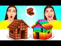 Real Food vs Chocolate Food Challenge | Epic Food Battle by DaRaDa Challenge