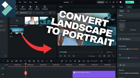 How to Convert Landscape to Portrait in Filmora 2025?