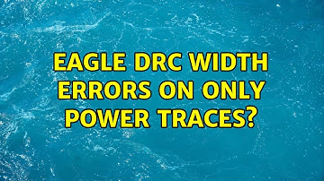 Eagle DRC width errors on only power traces?