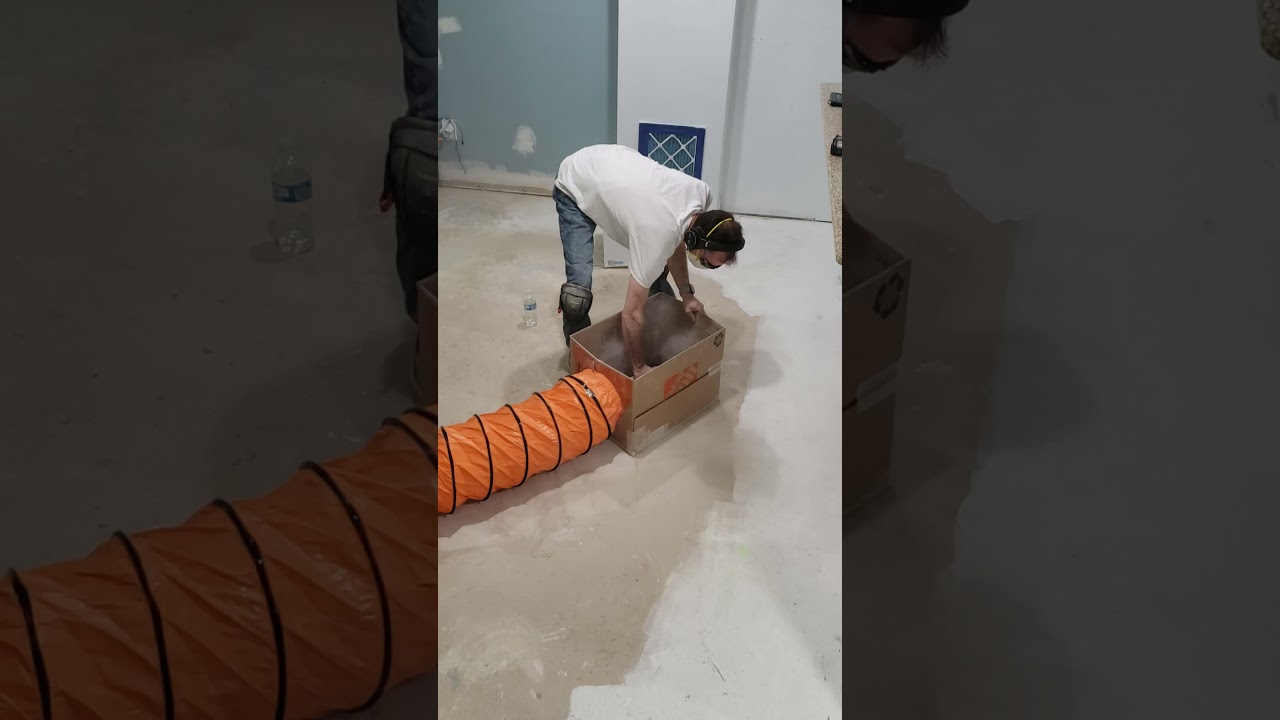 concrete grinding dust collector