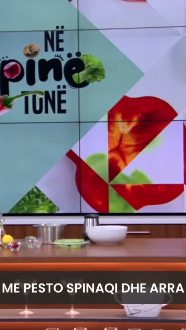 Linguine me pesto spinaqi dhe arra - Në Shtëpinë Tonë