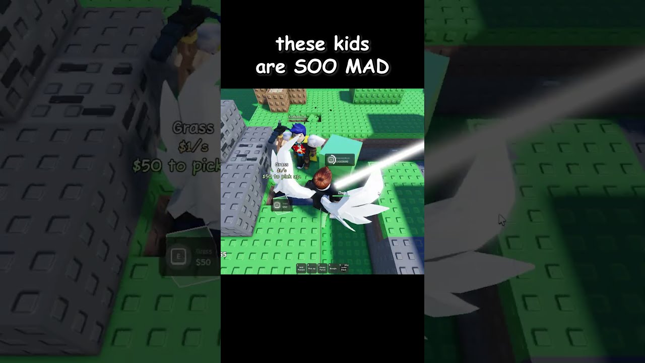 these kids chased me over an Emerald Block LOL 