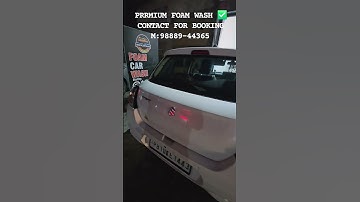 Maruti Swift Premium Foam Wash✅️ #cars #automobile #carwash #detailing #carcleaning #carpolish