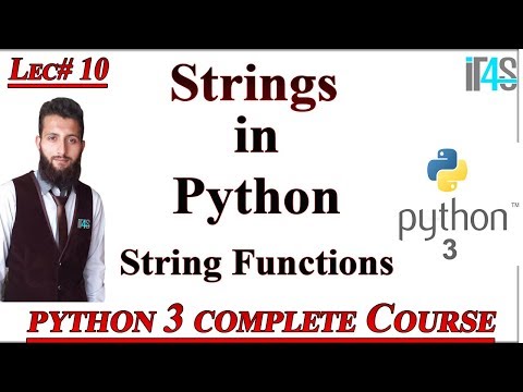 Python Tutorial in Urdu | Hindi | Strings in Python | Definition | Uses | Examples | Methods