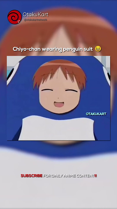 Chiyo chan wearing penguin suit 😆 #anime #animememes #animeedits #shorts