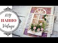 Панно в винтажном стиле "Окно в цветах" DIY | Panel in vintage style "Window in flowers" DIY