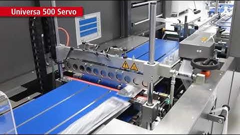 Kallfass Universa 500 Servo High Speed Shrink Wrapper Bagging Cluster Baguettes