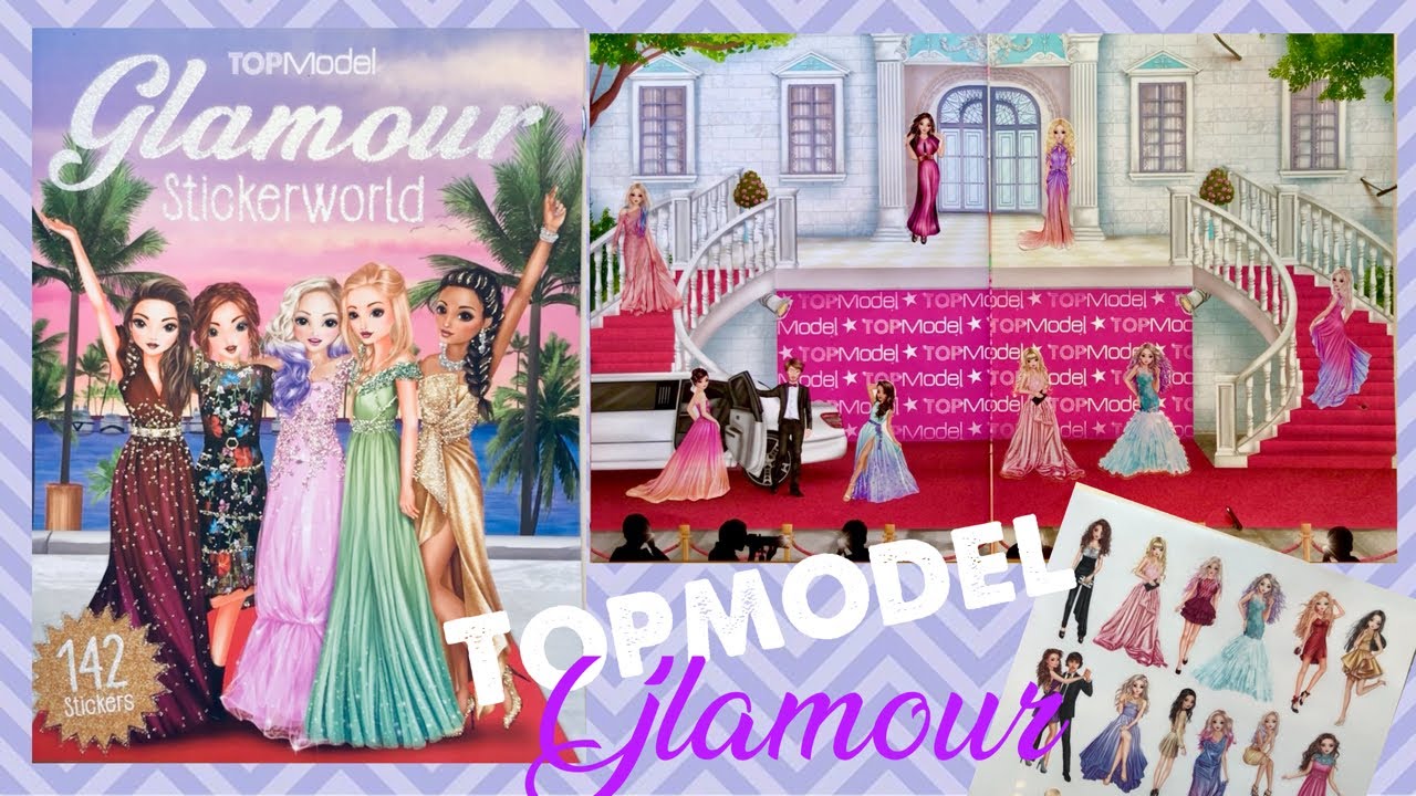 TOPModel Glamour Stickerworld Stickerbuch 142 Stickers NEU 