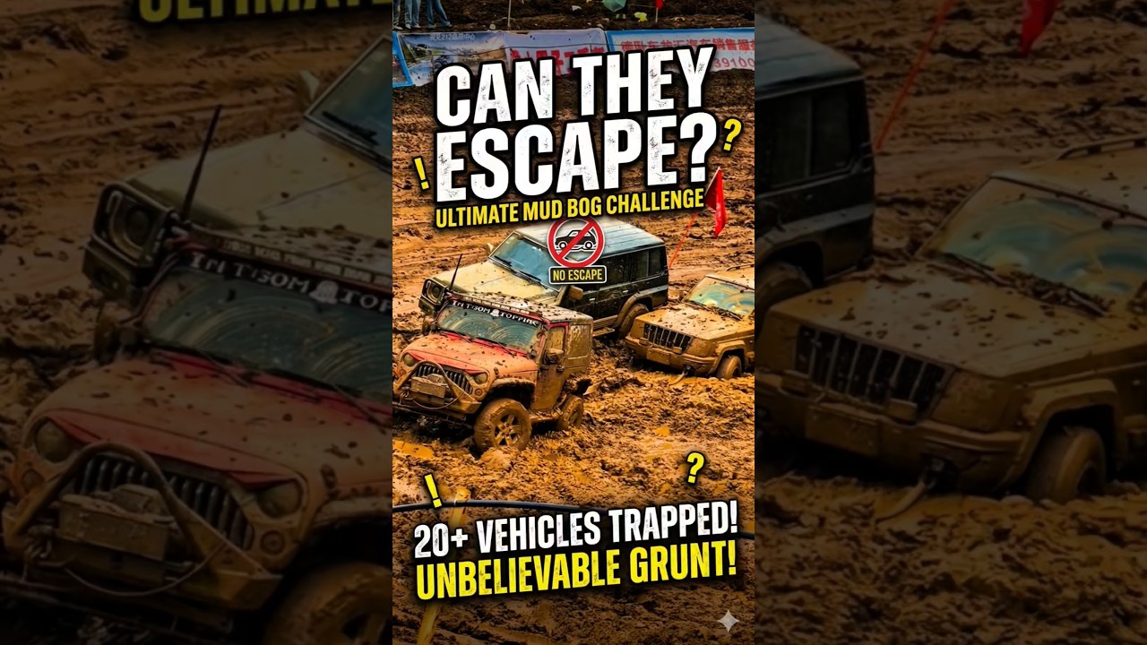 4x4 vs. Impossible Mud Hill! 🚜 #shorts #offroad #challenge