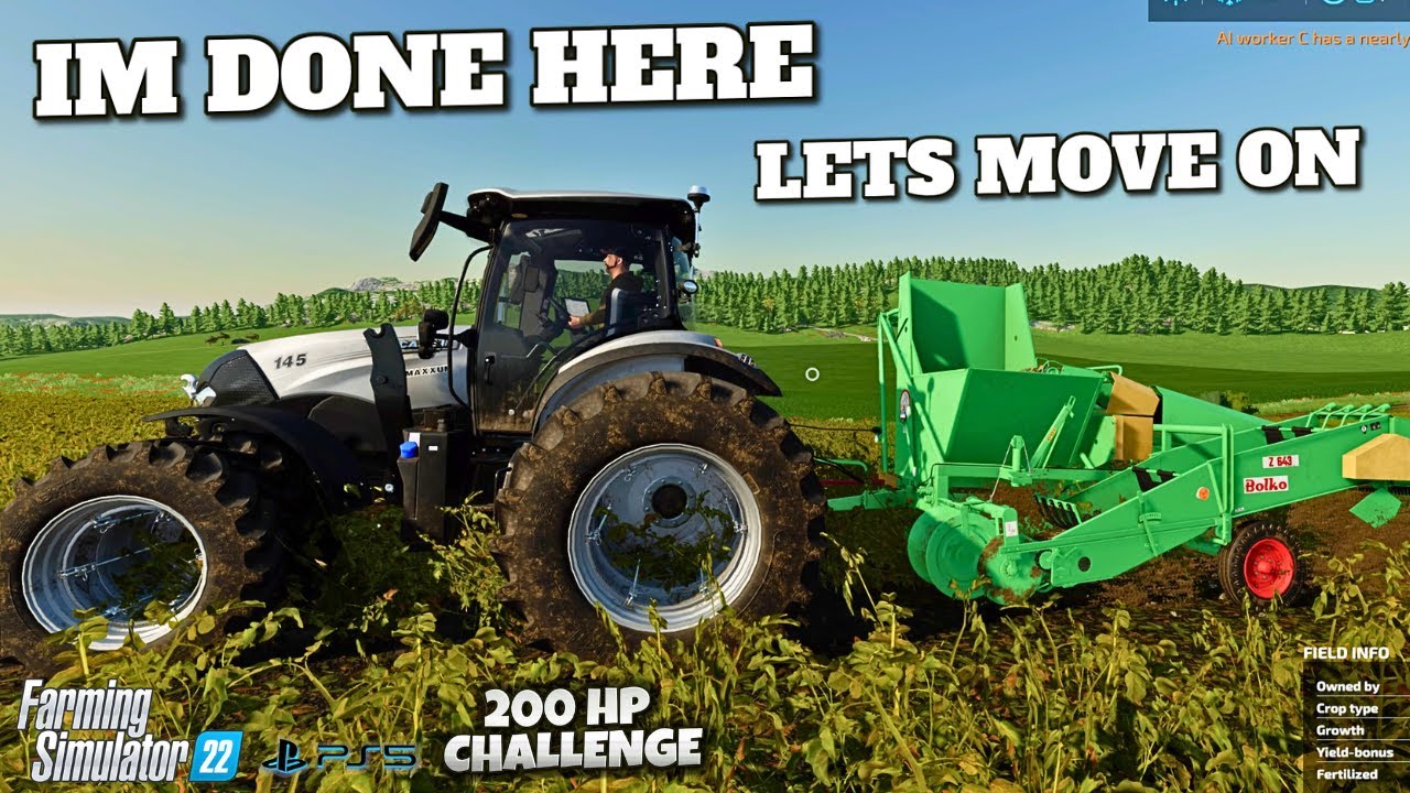 Potato Pain on last day at CalmLands - FS22 - PS5 -EP#6-  