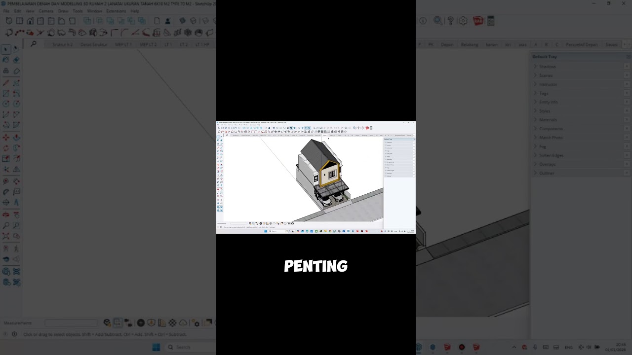 Modeling 3D Selesai  Ini Pentingnya Mengerti Gambar Kerja di SketchUp!  