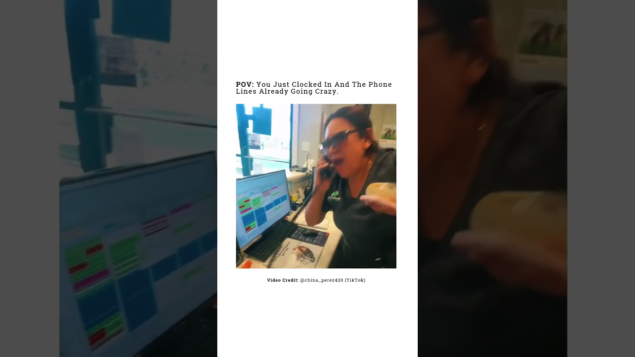 POV: You Just Clocked In And The Phone Lines Already Going Crazy.