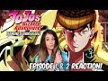 ENTER JOSUKE! JoJo's Bizarre Adventure: DIAMOND IS UNBREAKABLE Episode 1 & 2 REACTION!