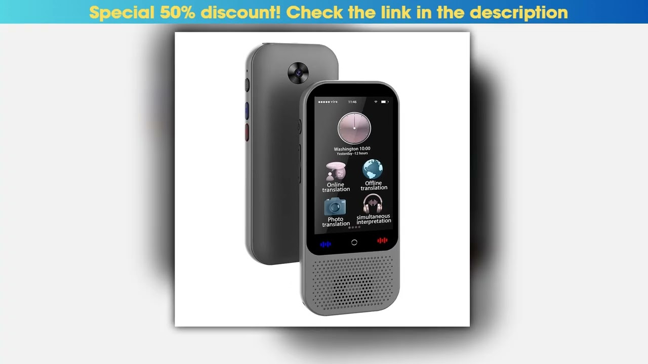 S80 Pro Portable Language Translator Device with 138 Languages Voice Translating 16 Offline