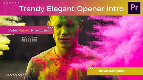 Trendy Elegant Opener Intro Premiere Pro Templates