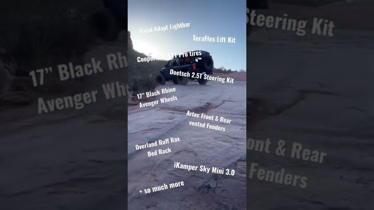 Modified Jeep Gladiator Build Sheet 