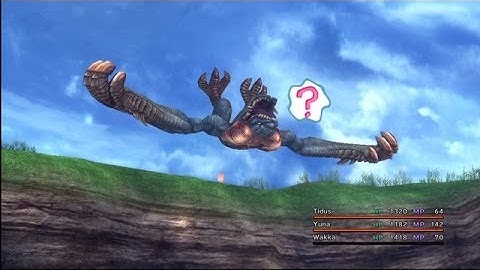 [PS3] Final Fantasy X HD Remaster - Boss: Chocobo Eater (Knocking it off the Cliff)