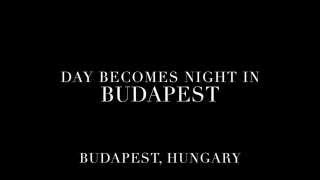Sunset Timelapse Over Budapest