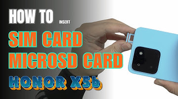 How to Install a SIM Card to HONOR X5b