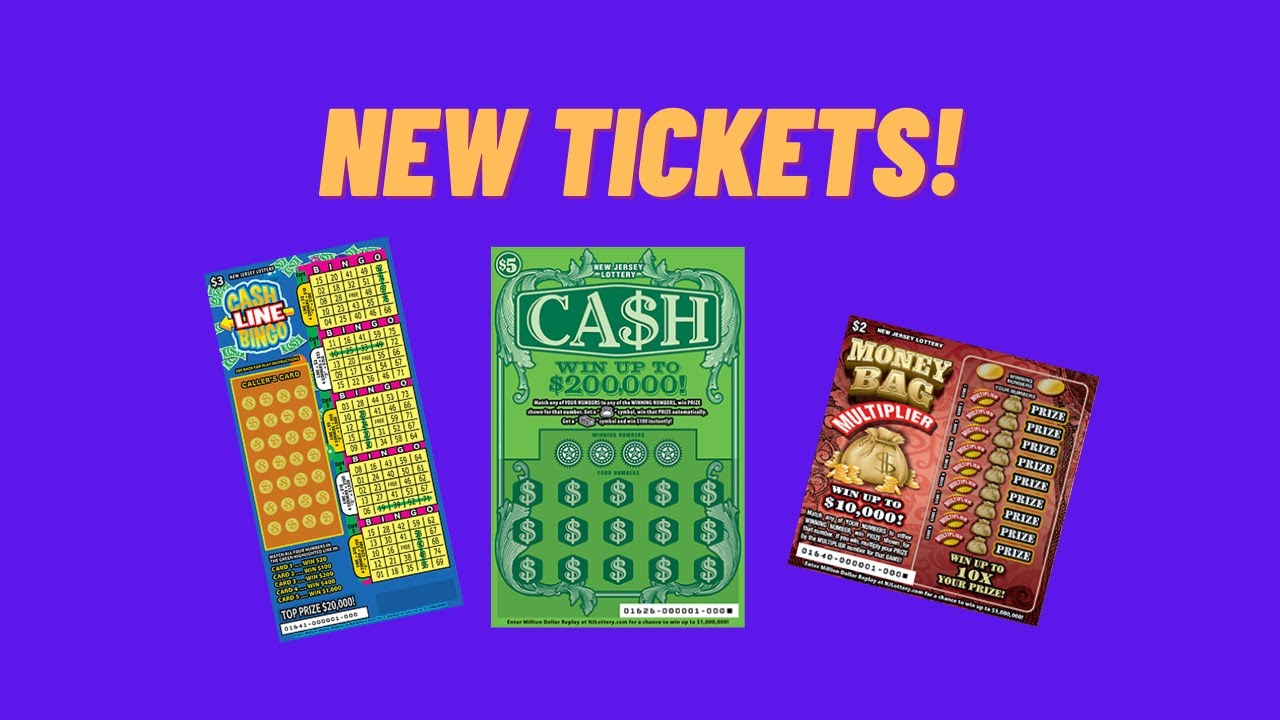 NEW TICKETS FROM NJ LOTTERY! MONEY BAG MULTIPLIER 💰 CASH LINE BINGO