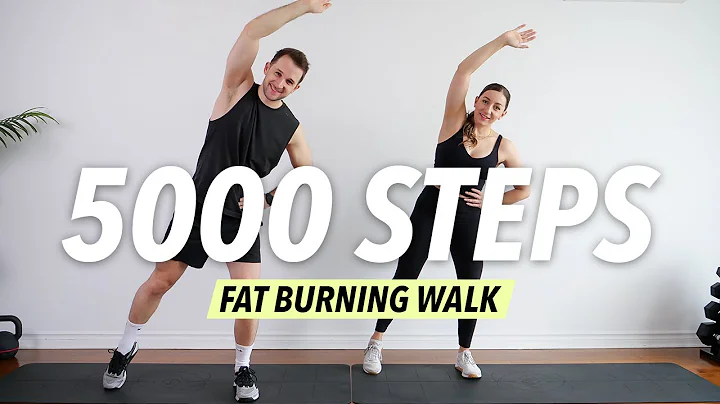 30 min Walking HIIT - 5000 Steps Fat Burning Workout (No equipment, No repeat)