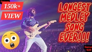 Arijit Singh - (THE BEST LONGEST MEDLEY SONG) Live in Indoor Stadium Singapore 2023