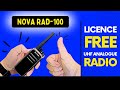 NOVA RAD-100 (B446) LICENCE FREE UHF ANALOGUE RADIO