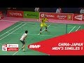 Thomas Cup Final | MS1 | CHEN Long (CHN) vs Kento MOMOTA (JPN) | BWF 2018