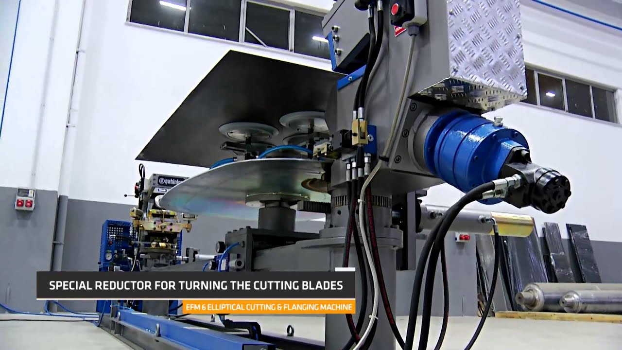 EFM 6 Eliptical Cutting And Flanging Machine - YouTube