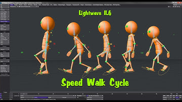 Lightwave 11.6 - Speed Walk Cycle
