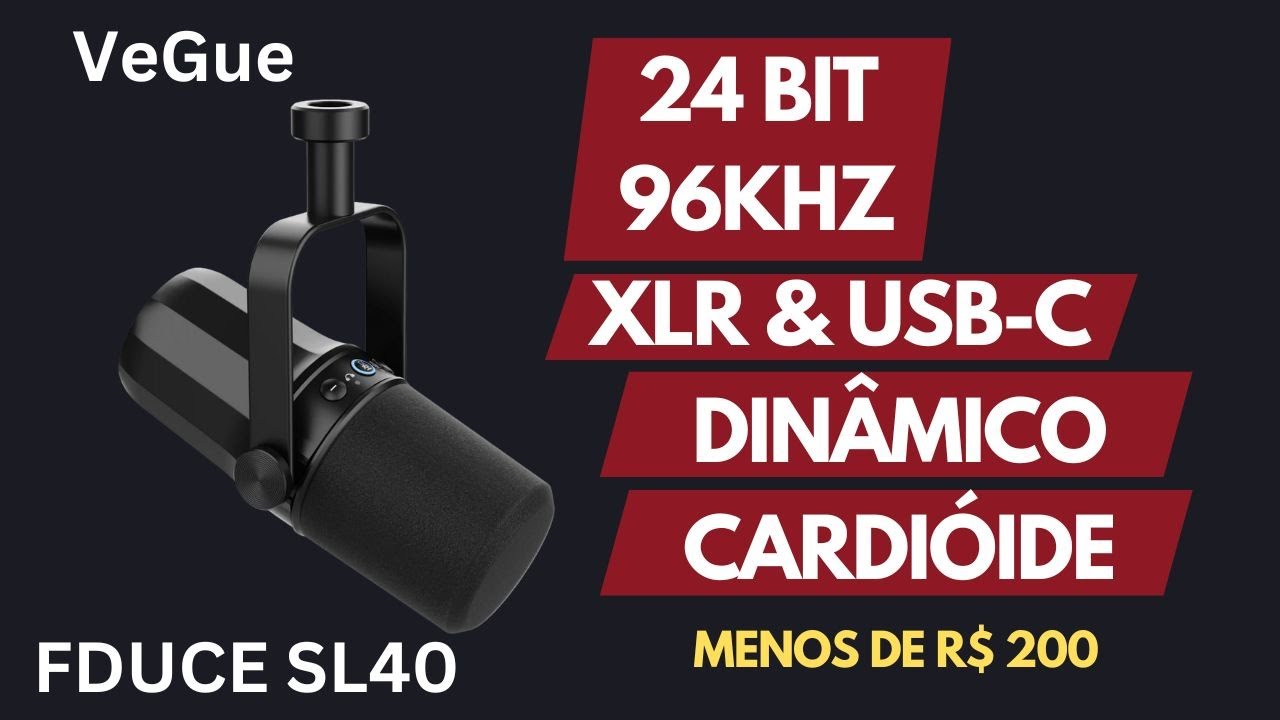 Teste do microfone vegue igual ao fduce sl40 youtube