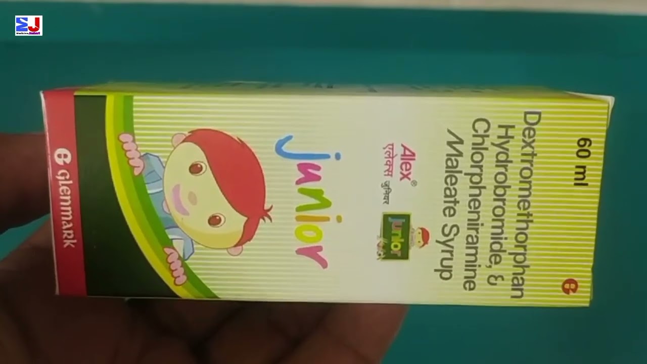 Alex Junior Syrup | Dextromethorphan Hydrobromide & Chlorpheniramine Maleate Syrup Uses | Alex Junio