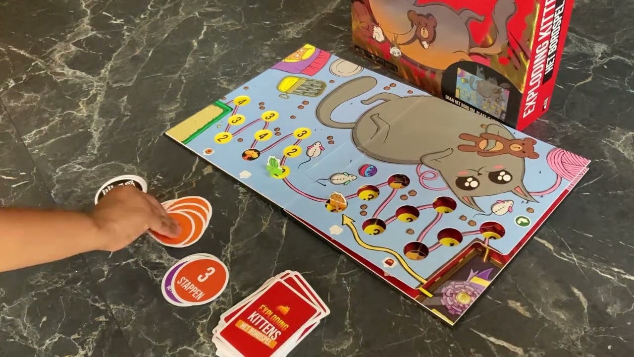 "Exploding Kittens spelreview – Hilarisch gezinsdrama met ontploffing! 🎲🙀💥
