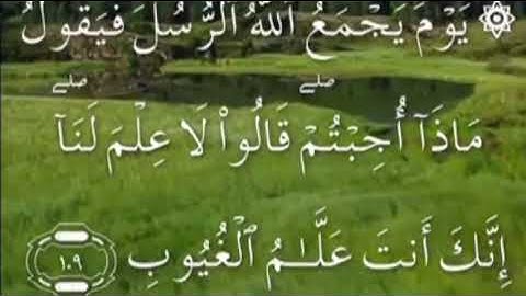 سورة المائدة صفحة ١٢٦ مكتوبة مكررة بصوت عذب