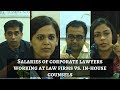 Salaries of corporate lawyers working at law firms vs  in house counsels