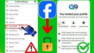 fix facebook profile lock option not showing (2024) || facebook profile lock problem solved