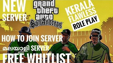 HOW TO JOIN KFRP | SAMP | KERALA FLAWLESS ROLEPLAY | SAN ANDREAS MULTIPLAYER