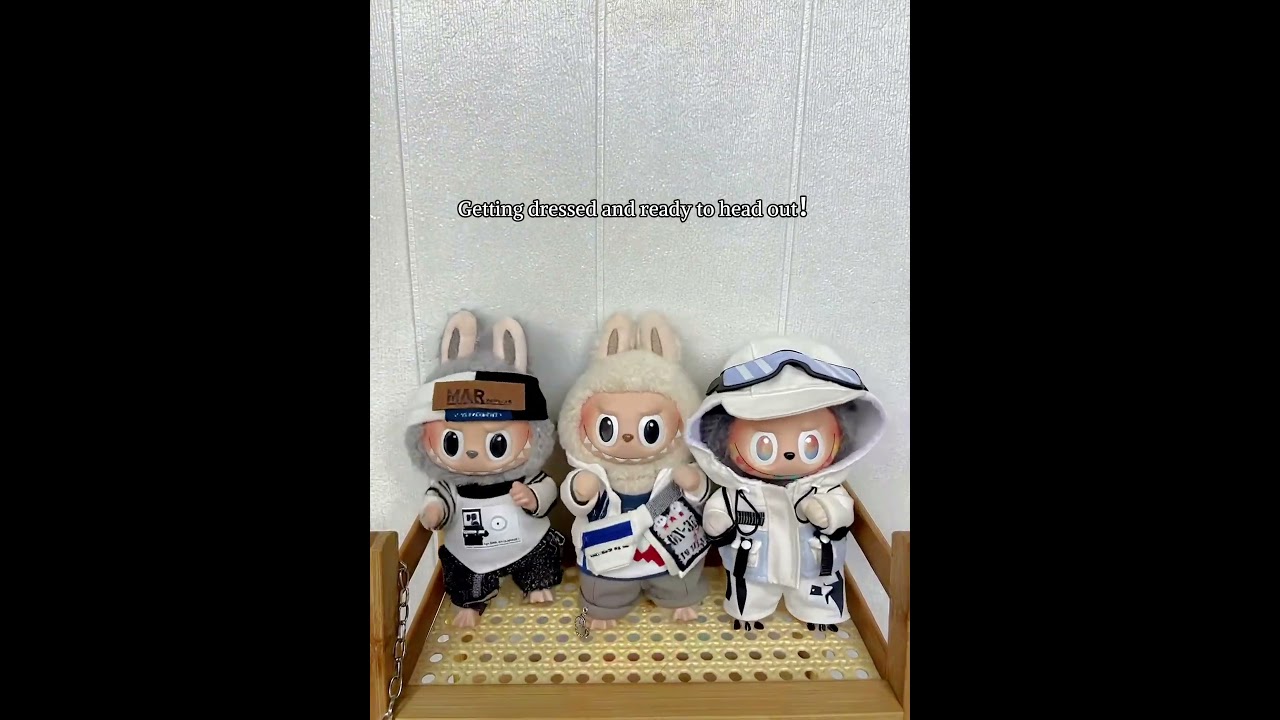 Cloth up Labubu ,Getting dressed and ready to head out! 