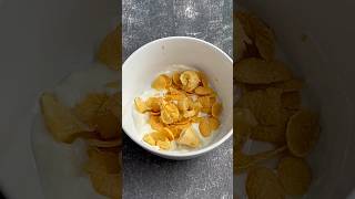 I was suprised by this combo | Cornflakes | Yogurt #shorts #recipe