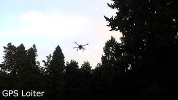 APM 2.5 - Very first GPS Loiter Test (External Compass, GPS Shield, 35mm Antenna)