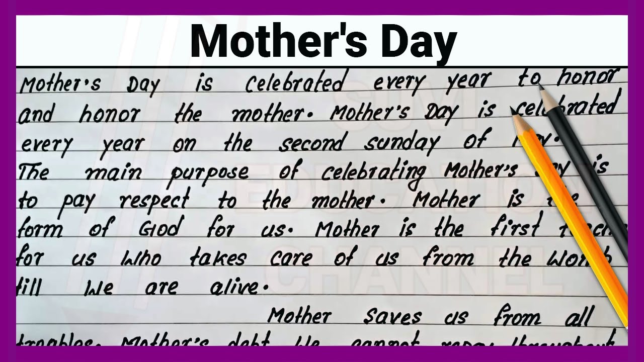 short essay on mother's day
