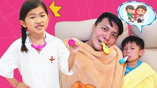 Has A Cold 醫生遊戲 過家家遊戲 變色茶具 Doctor Game Play With Magic Musical Tea Party~