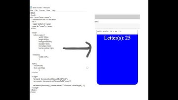 HOW TO CREATE A LETTER COUNTER USING HTML CSS AND JAVASCRIPT