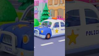 Wheels On The Police Car Nursery Rhyme #shorts #nurseryrhymes #kidssongs #kidsapp