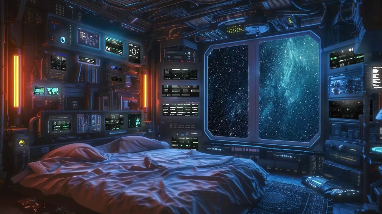 10 Hours Tranquil Space Retreat | Cosmic Bedroom Ambience for ...